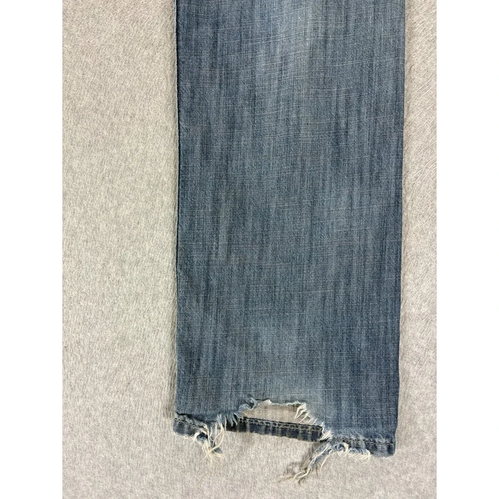 Levi's 569 Destroyed 5 Pocket Jeans‎ (Men's 36x32) Blue